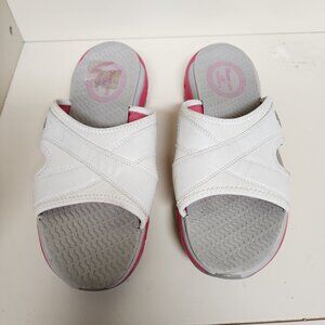 Skechers White Leather Sandals